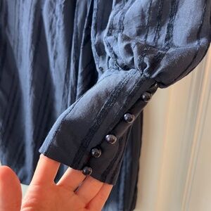 Long Sleeve Blue Dress